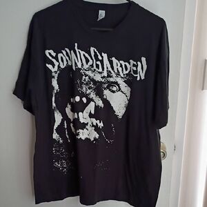 Soundgarden Band Tee vintage Two Sided  Stretchy Style XL